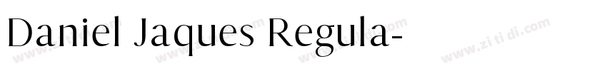 Daniel Jaques Regula字体转换